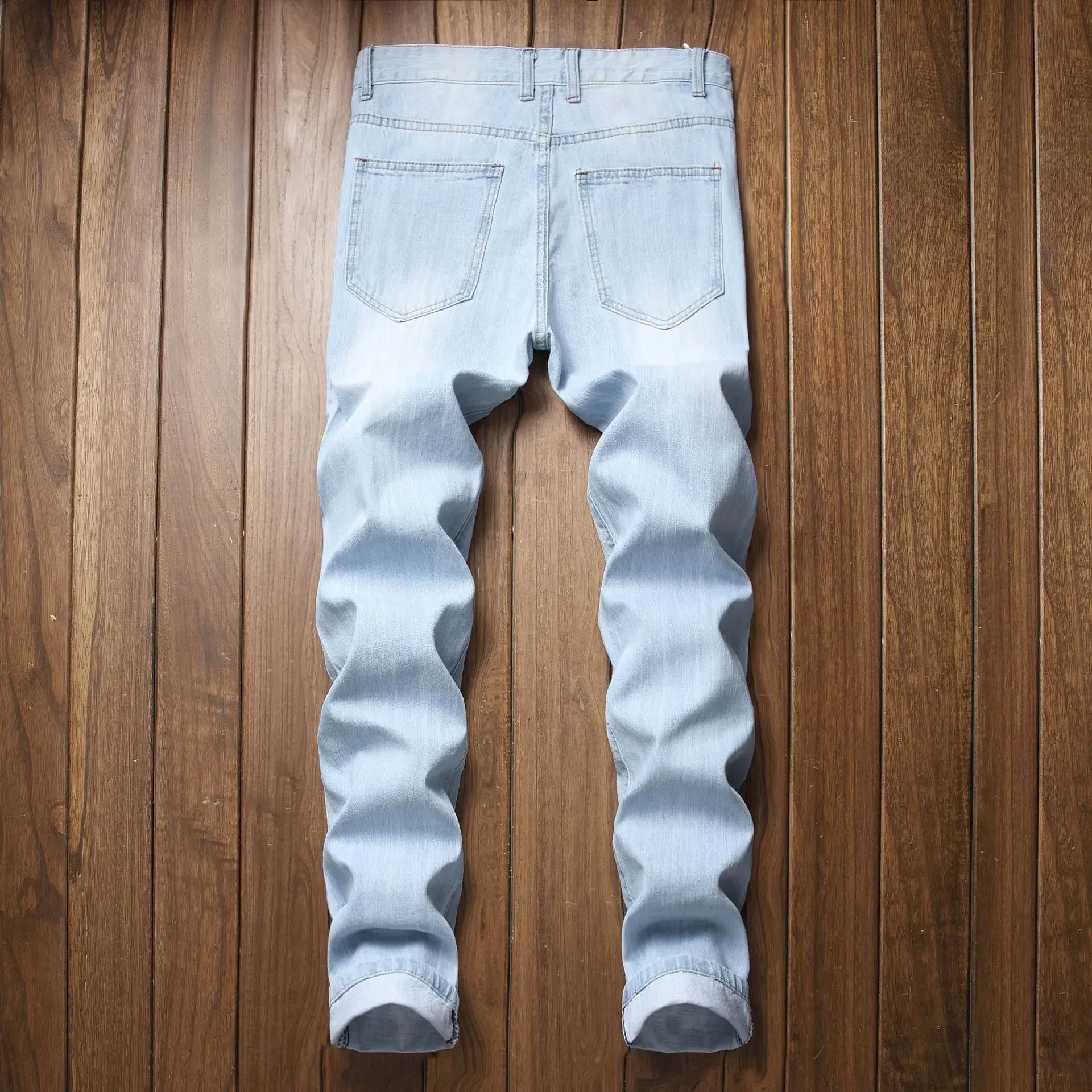 PlatiNum Light Blue Denim Jeans Side View