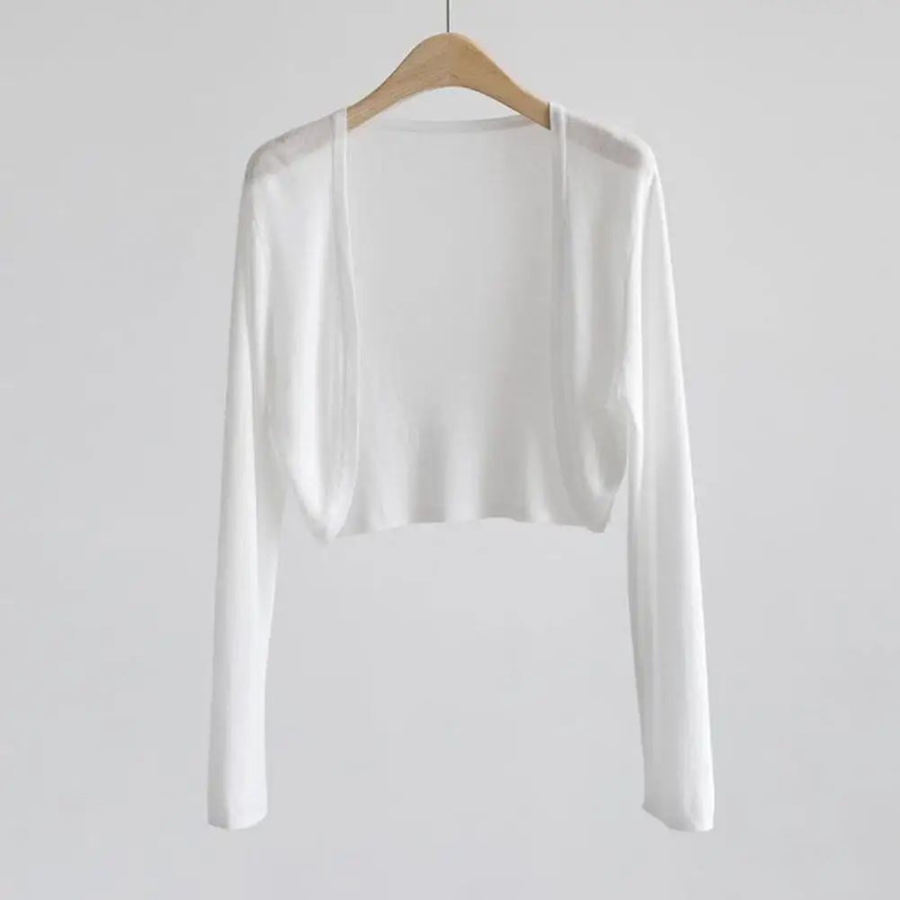 

Кардиган Пальто универсальное женское кардиган с открытым стежком Тонкий теплый солнцезащитный удобный топ для весны и осени