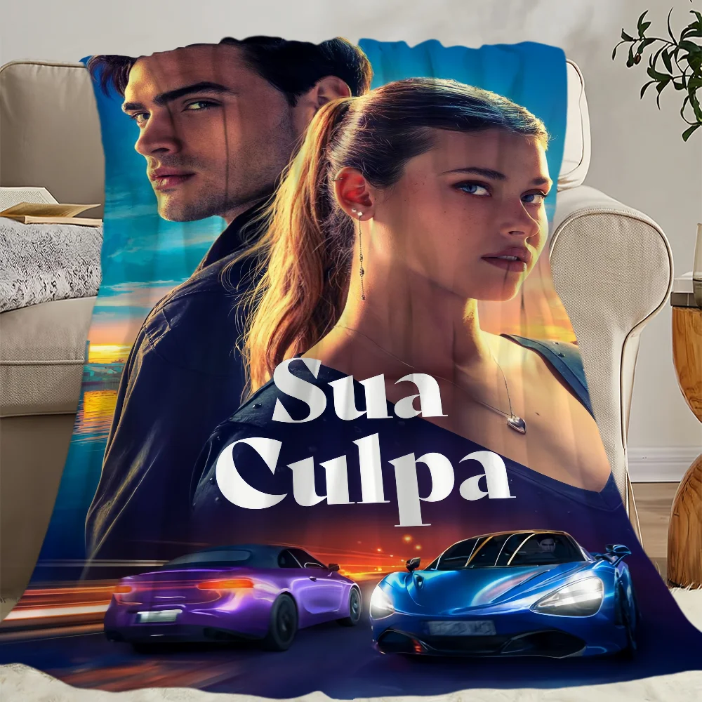 comfort warm soft plush blanket suitable Fault for c-Culpa sofa living tuya room office bedroom Your film travel Flannel gift 6