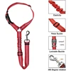 New Solid 2 In 1 Dog Harness Leash Pet Car Belt Back Safety Belt Adjustable For Kitten Dogs Collar Pet Accessories 3
