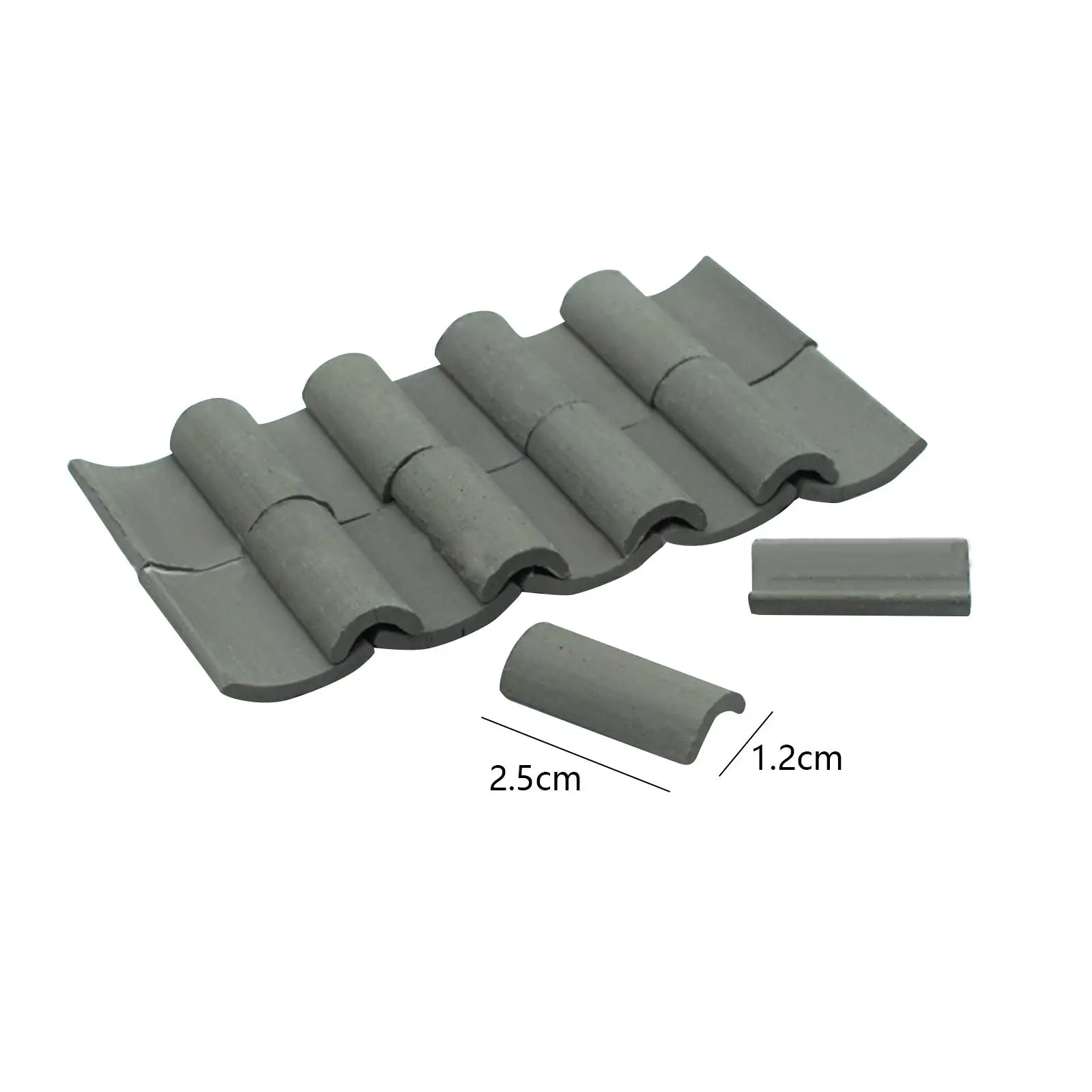 Mini Bricks Roof Tiles Dollhouse Decor Model Building Materials for Miniature Enthusiasts