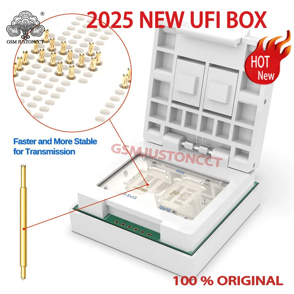 새로운 UFI 박스 세트 /Ufi 툴 박스+ EMMC 소켓 지원 FBGA 153/169/162/186/221/254 풀 EMMC 서비스 툴