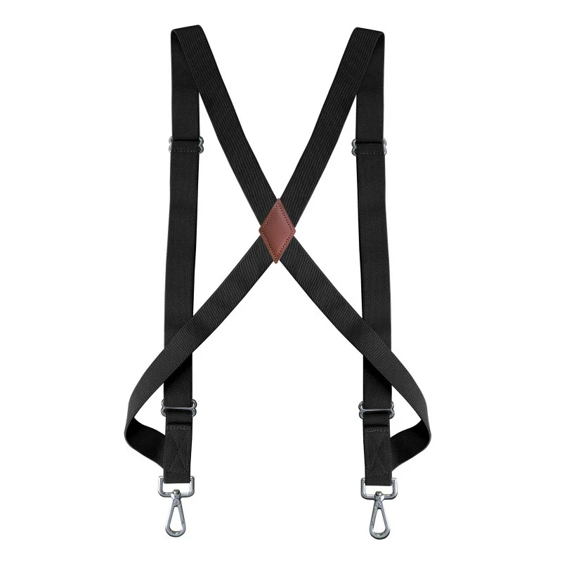 Suspender Man 2.5cm Wide X Back Shirt Clip Elastic Belt Adjustable Trousers Braces Shoulder Strap For Men 2 Side Clips Suspender