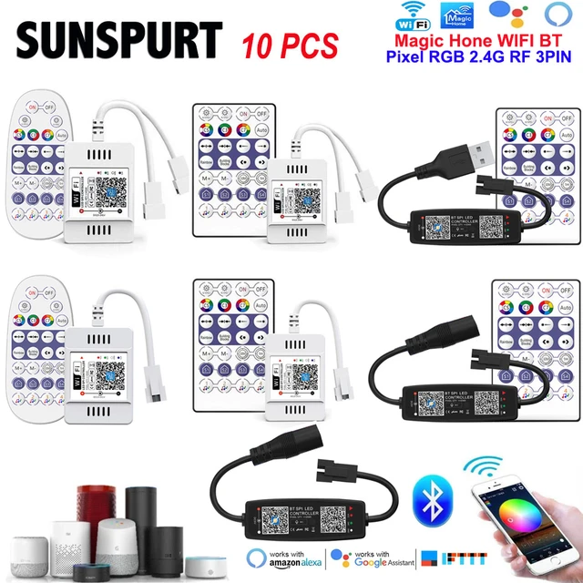 Smart WiFi RGB Led Kit compatible with  Echo devices