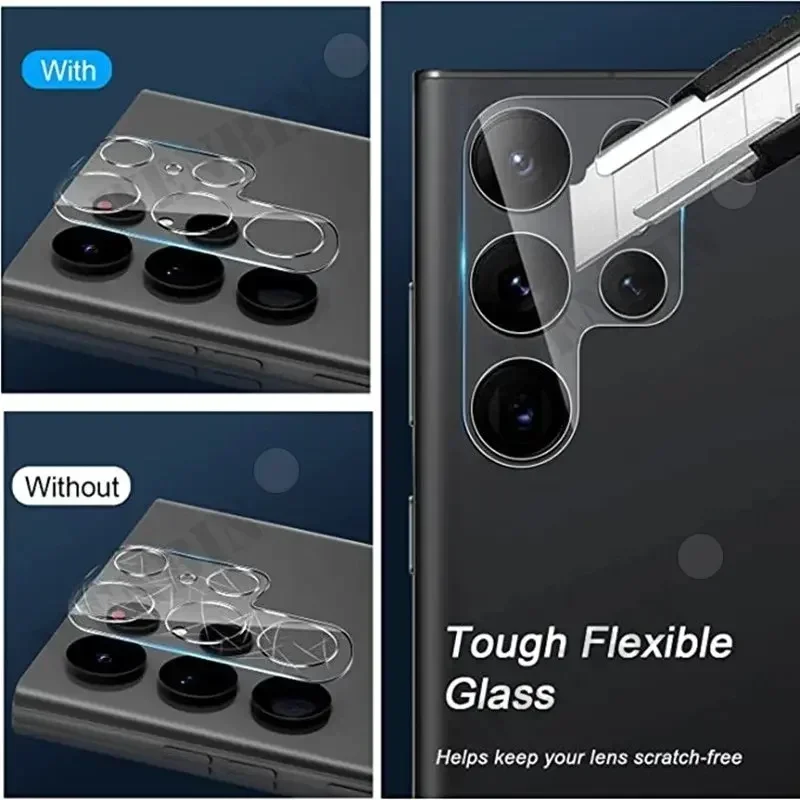 5 vnt. fotoaparato objektyvo apsauginio stiklo, skirto „Samsung S24 S23 S22 Ultra Plus S23 FE A55 A35 A15 A14 A34 5G“ objektyvo apsauginei stiklo plėvelei_voghion.com