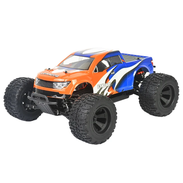 Carrinho de Controle Remoto Off Road 4WD RC Brushed Truck Elétrico 