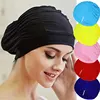 Swimming Hat Women Unisex Girls Long Hair Bathing Cap Swimming Cap Stretch Drape Free Size Swim Pool Sport Elastic Nylon Turban 1