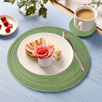 Braided Round Placemats Set 5