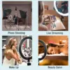 16/26/33cm LED Selfie Ring Light with Phone Stand Dimmable led Fill Lamp Photography Ringlight for Tiktok Video Live Fill Lamps 5