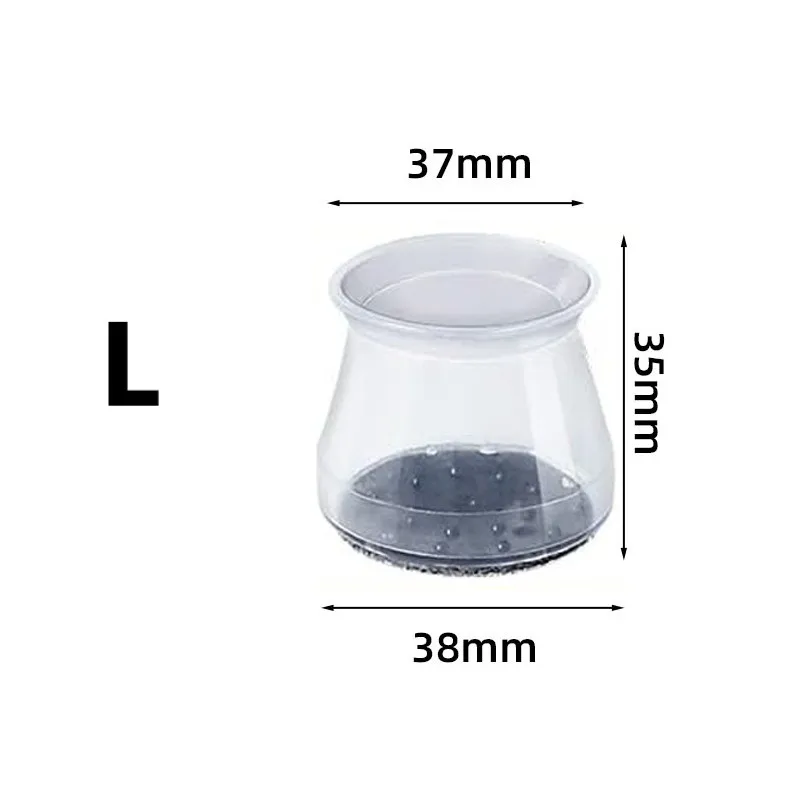Silicone Chair Leg Floor Protector Caps - 32 Pack, Furniture Pads