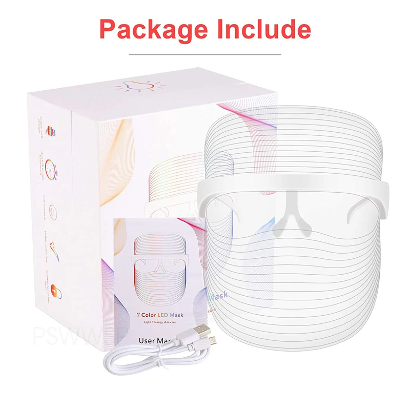 LED Facial Mask Facial Machine 7 Color for Skin Care