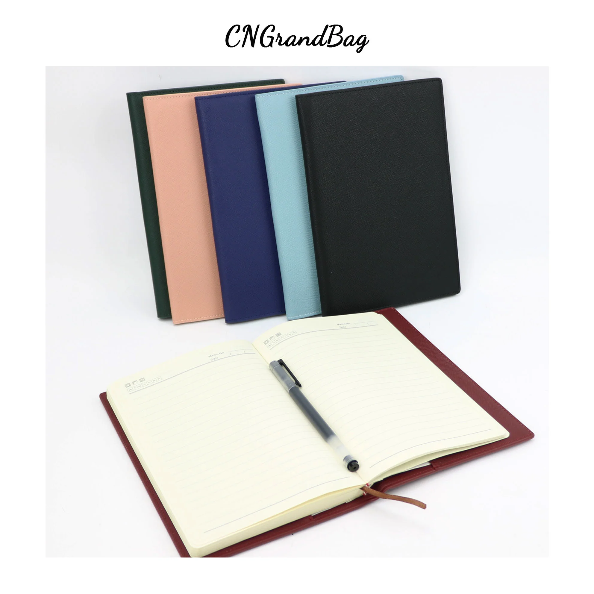 Free Custom Letters Saffiano PU Leather A5 Notebook Crocodile Pattern Journal Cover A5 Diary Agenda Office Supplies Gift 14