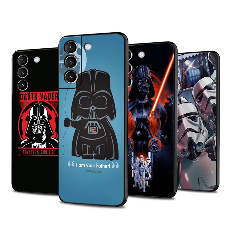 Custodia Per Samsung Galaxy S23 S22 Ultra S20 S21 Fe S10 S20 Plus S9 Note 20 10 9 Tpu Cover Per Telefono Black Funda Wars Darth Vader Yoda