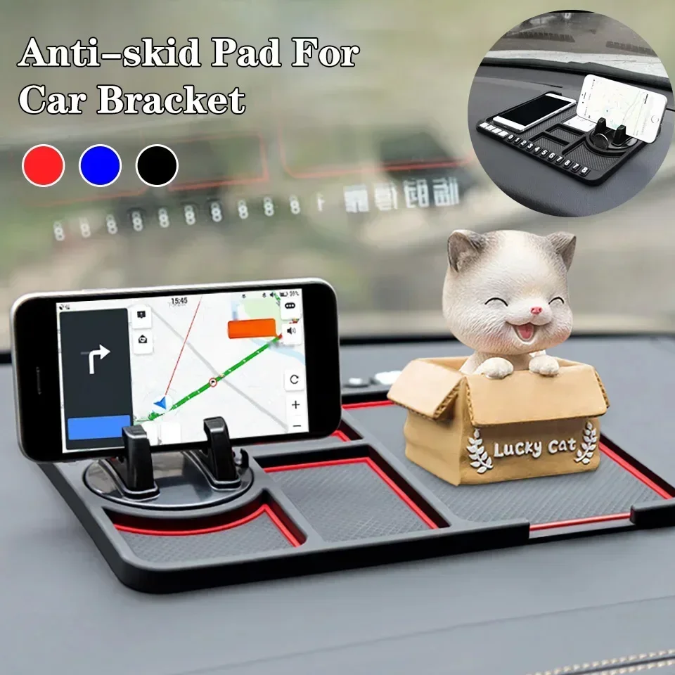 Multifunctional Car Phone Holder Storage Mat for Navigation