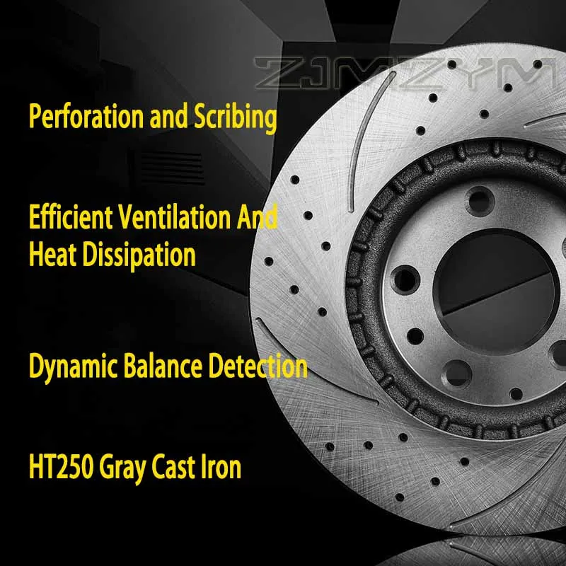 푸조 308CC 301 307 206 207 2008 408용 17인치 앞/뒤 브레이크 디스크 고품질 자동차 액세서리 브레이크 흔들림 해결