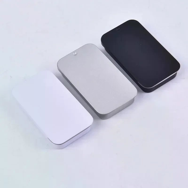 1PC Mini Iron Box Slide Cover Storage Box Wedding Portable Tin Boxes Container
