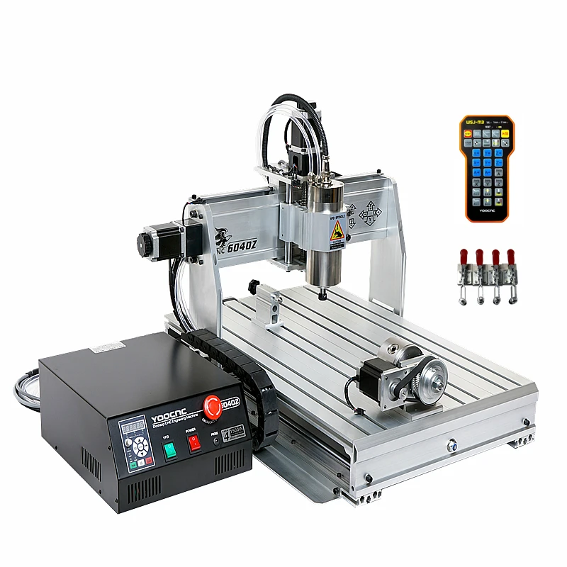 bedstemor udendørs spektrum 4axis Usb Port Mini Cnc 6040 2200w Spindle Metal Cutting Engraving Machine  March3 Cnc Router With Limit Switch - Wood Router - AliExpress