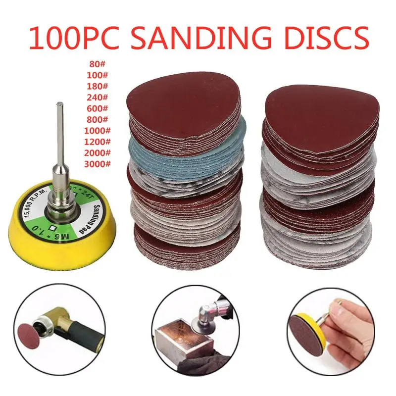 

100mm 5inch 125mm Sanding Disc Grit 40-5000 Hook-Loop Sandpaper Grinding Disc Self-adhesive Polishing Pad for Sander Grinder