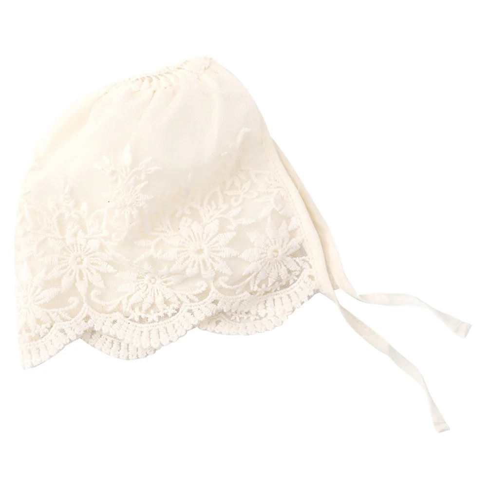 

Has Baby Hat Summer for Court Style Spring and Autumn Lace Little Girl Sun Newborn Breathable