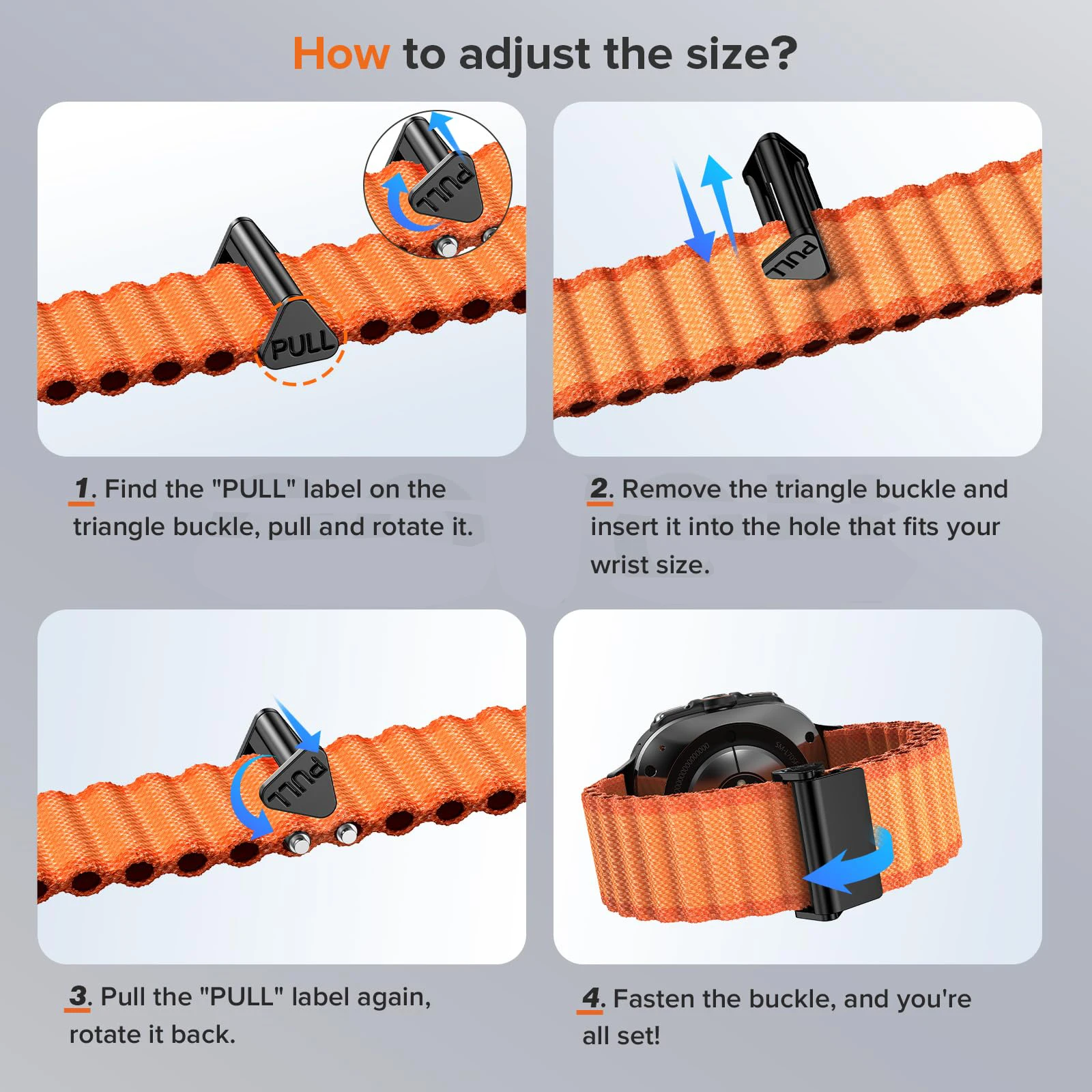 سوار رياضي لساعة سامسونج جالاكسي 7 الترا ستراب 47...