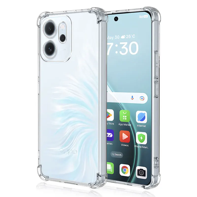Silicone Soft Transparent Shockproof Phone Case with Airbag Protection