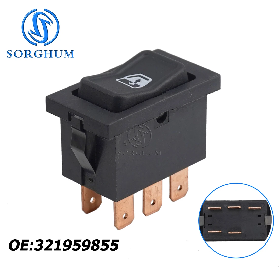 Sorghum Per Vw Volkswagen Golf Jetta Mk2 Passat B2 T3 Transporter Auto Nuovo Pulsante Interruttore Alzacristallo 321959855 Accessori Auto