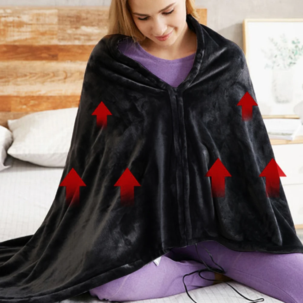 Electric Heating Body Warming Shawl Blanket Outdoor Camping Multi-fun Shawl Heating Blanket USB Charging 3 Heating Level Mattres 3