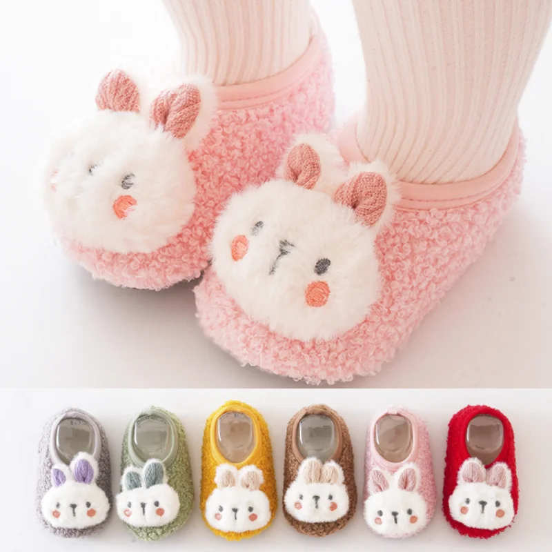 New Cute Rabbit Autumn/Winter Anti slip Foot Socks