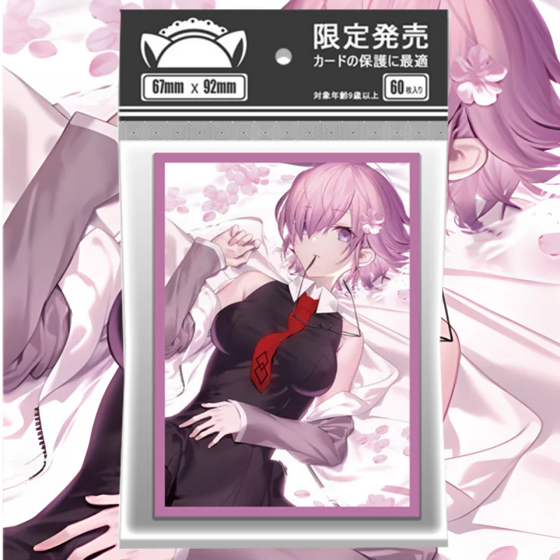 

60pcs/Set Cards Sleeves Anime Fate Grand Order Mash Kyrielight Self Made Anime Game Collect Protector Album Binder DIY Toy Gift