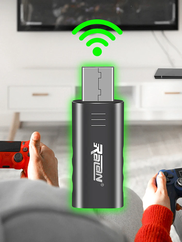 게임패드 변환기 USB 수신기 블루투스 호환 5.3 무선 어댑터 컨트롤러용 USB 무선 컨트롤러 어댑터