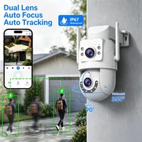 Jooan 4K 8MP HD Wifi PTZ caméra extérieure 5G Wifi double objectif caméras IP de sécurité 5X Zoom AI suivi ONVIF CCTV caméra de Surveillance 2