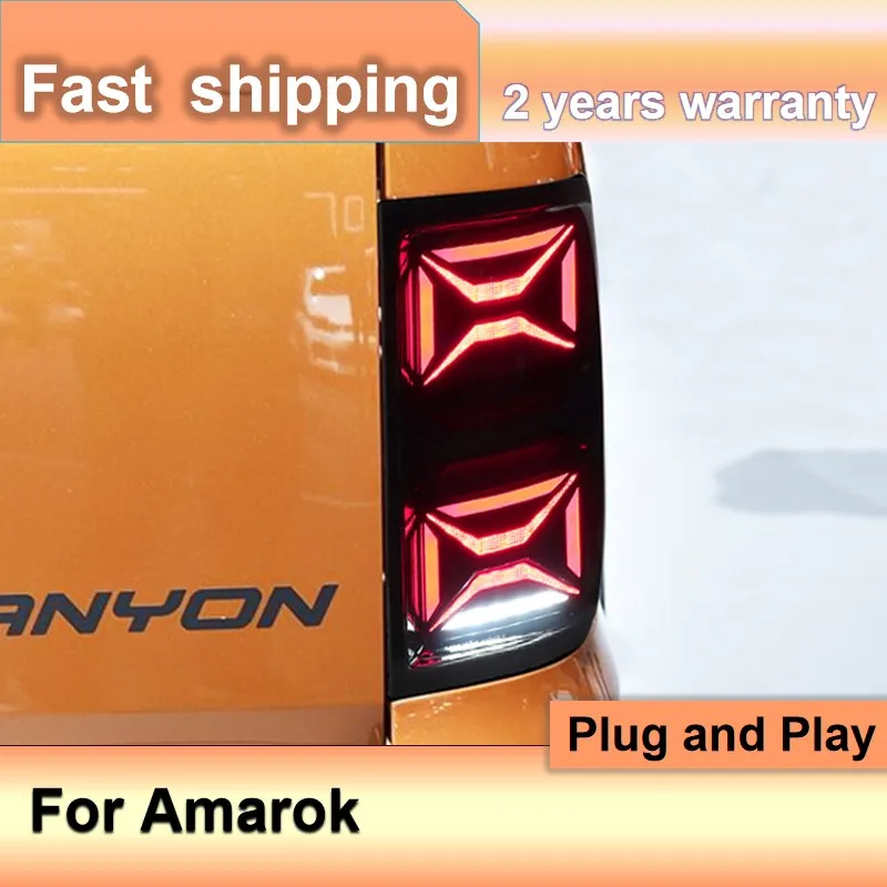 Accessori Auto Per Fanali Posteriori Vw Amarok 2010-2021 Fanali Posteriori Amarok Volkswagen Rear Drl + Fog + Brake + Indicatori Di Direzione + Retrom
