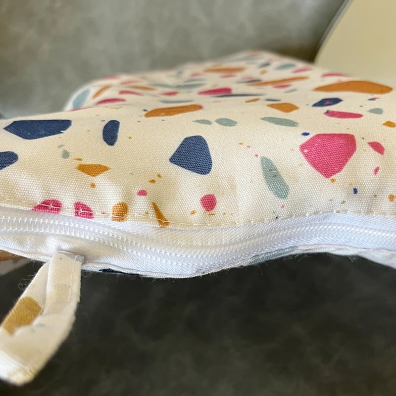 Polyester Cotton Kids Baby Print Dining-Chair Cushion Cover Children Seats