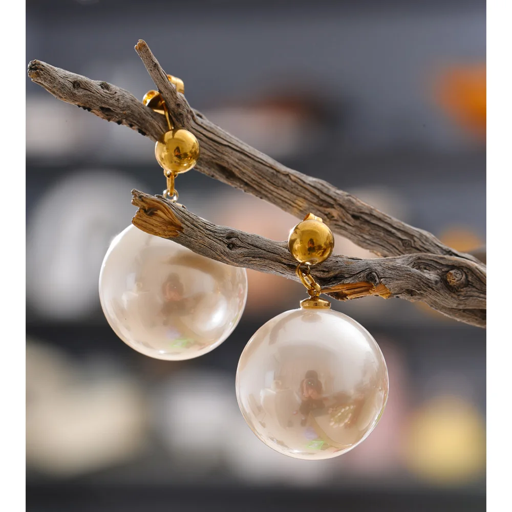 Yhpup Earrings Simulated Pearls Vintage