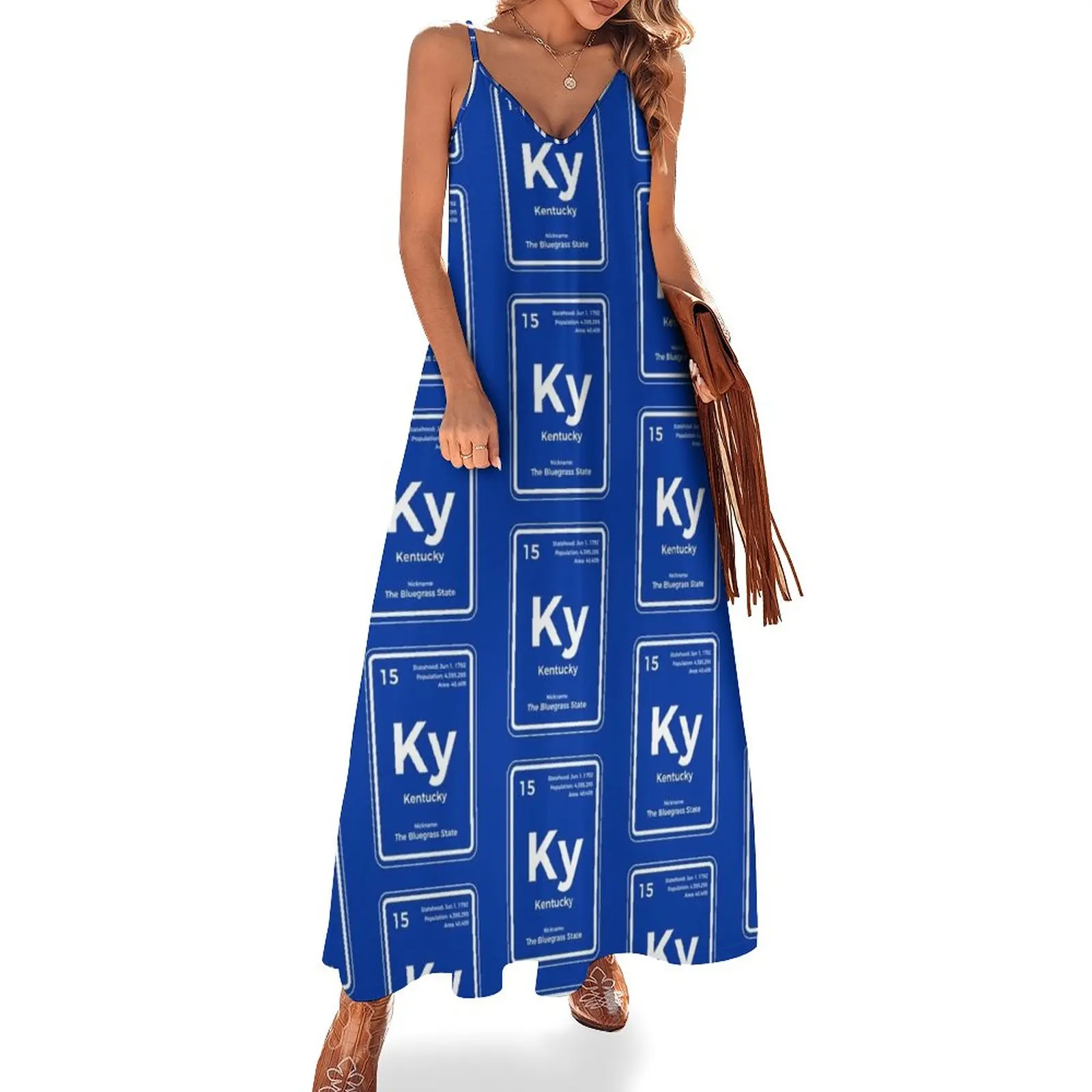 

New Kentucky Periodic Table of the Elements Design Sleeveless Dress evening dresses women birthday dress for women