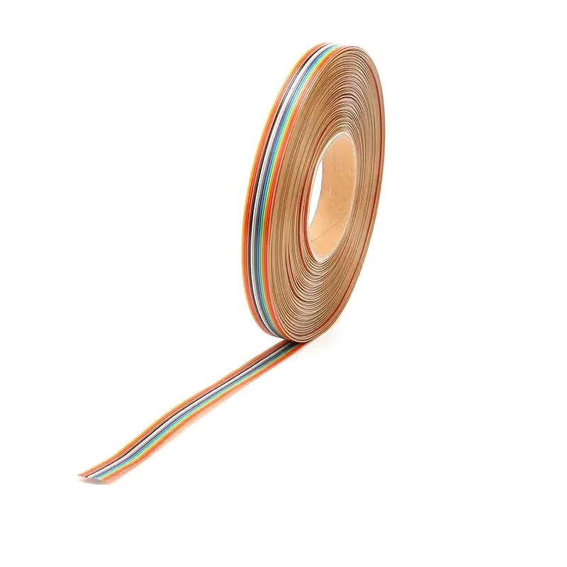 5 Meter 10P/20P 2,54 mm PITCH Farbe Flachbandkabel Regenbogen DuPont Draht für FC Dupont Stecker – Detail 5