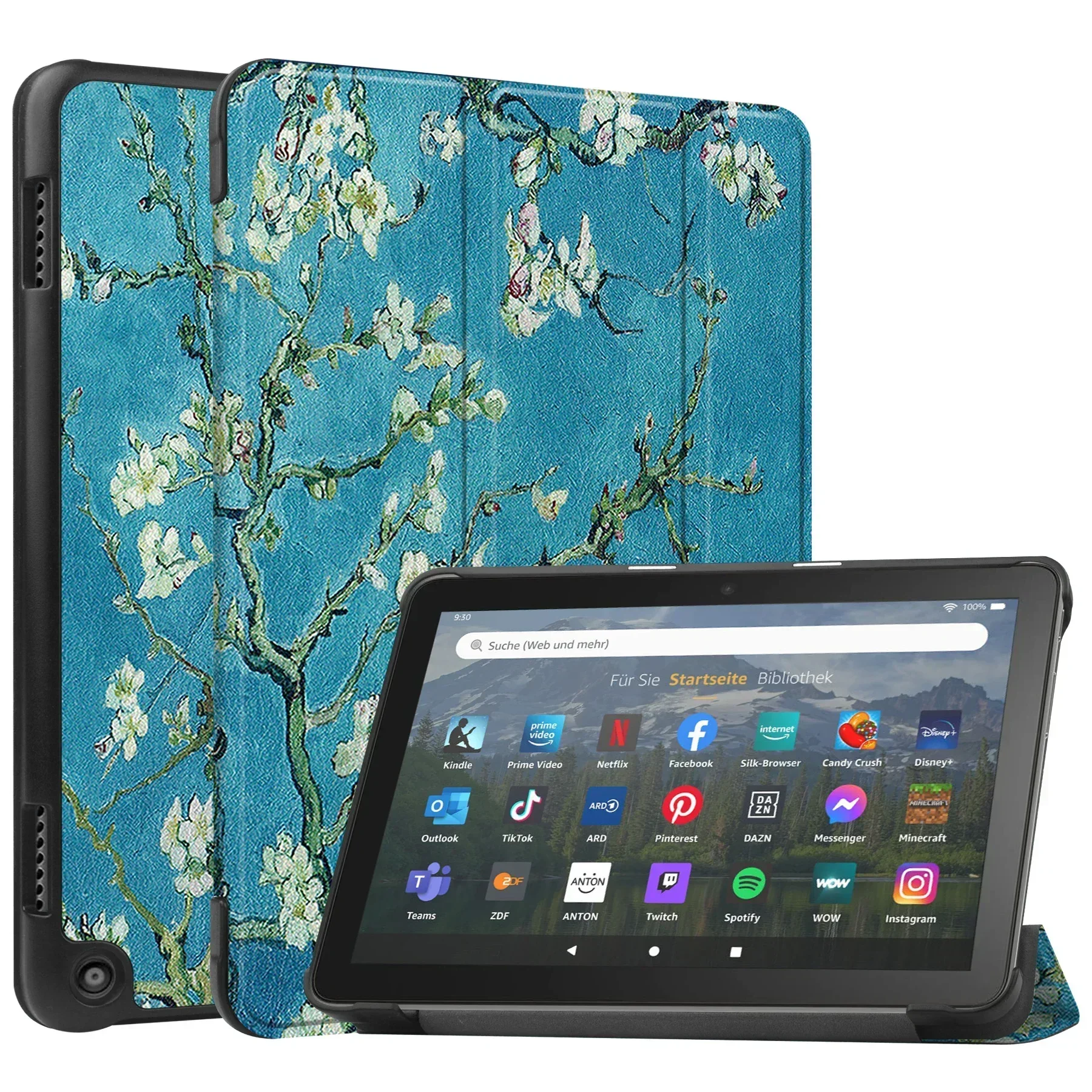 Premium Tablet Cover with Auto Sleep/Wake & Folding Stand