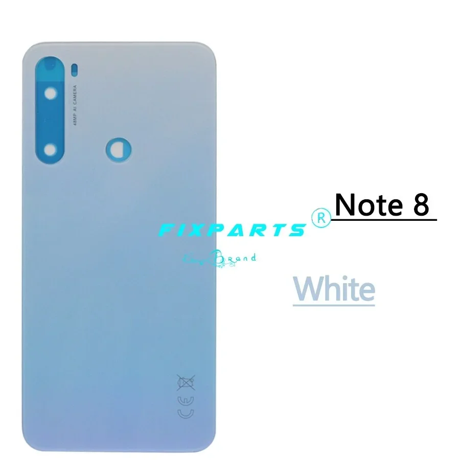 For Xiaomi Redmi Note 8 Pro Back Battery Cover Note8 Rear Housing Door Glass Panel Replacement For Redmi Note 8T phone back cover glass battery cover glass phone back cover