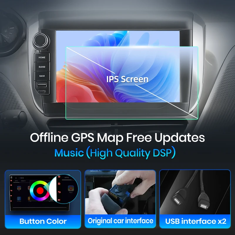 Radio para Auto Junsun de 8 Pulgadas con CarPlay Inalámbrico y Android Auto para Peugeot 2008 208 2012 2013-2018, Sistema Multimedia Inteligente con Apple CarPlay Inalámbrico, Pantalla Táctil IPS, Reproductor de Video Estéreo, Autoradio 2 Din, Navegación, BT, GPS, 4G, WIFI, FM, AM, DSP, RDS, SWC 4