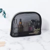 Women Travel Cosmetic Bag Large-Capacity Wash Bags Black Mesh Makeup Case Organizer Storage Pouch Casual Zipper Toiletry Make Up 6