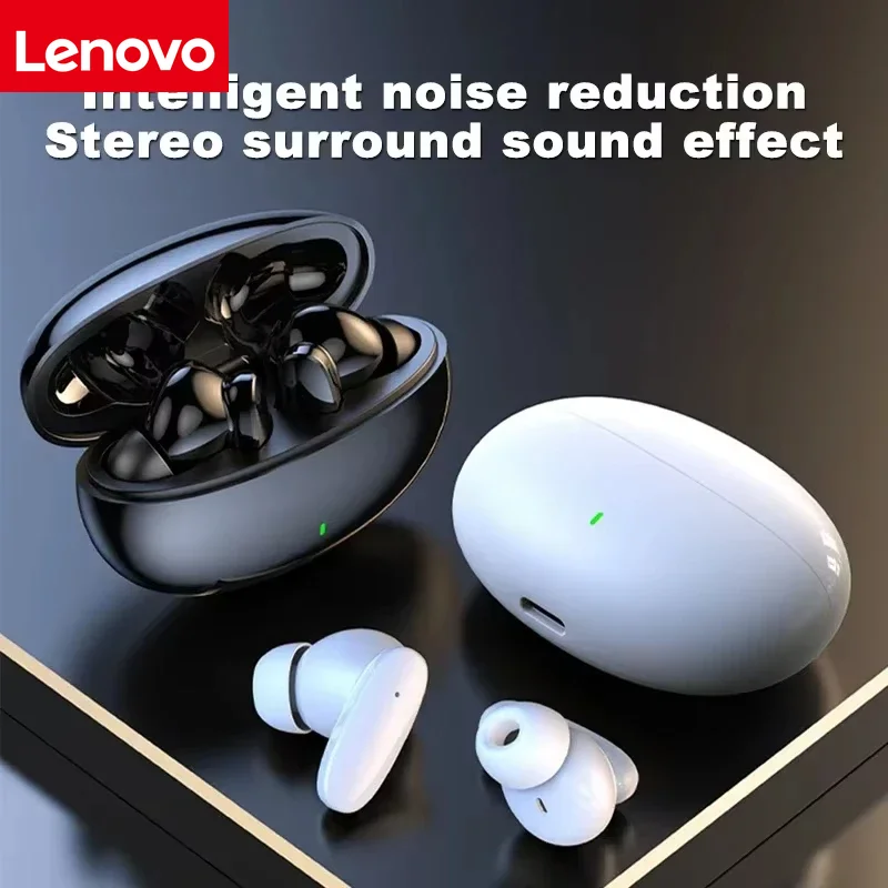 Lenovo Wireless Noise-Cancelling Wireless Bluetooth 5.4 Earphones TWS HiFi Sound Gaming Earbuds IPX5 Waterproof for Sports Daily