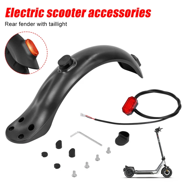 Garde Boue Xiaomi Garde-boue Scooter électrique Dilwe - Protection Anti-éclaboussures 4 Trous - Noir Résistant Aux Intempéries Remplacement Garde-boue
