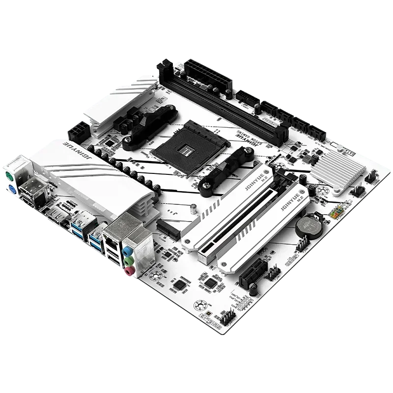 JGINYUE B550マザーボードキット Ryzen 5 5600 AM4プロセッサー 2*16GB