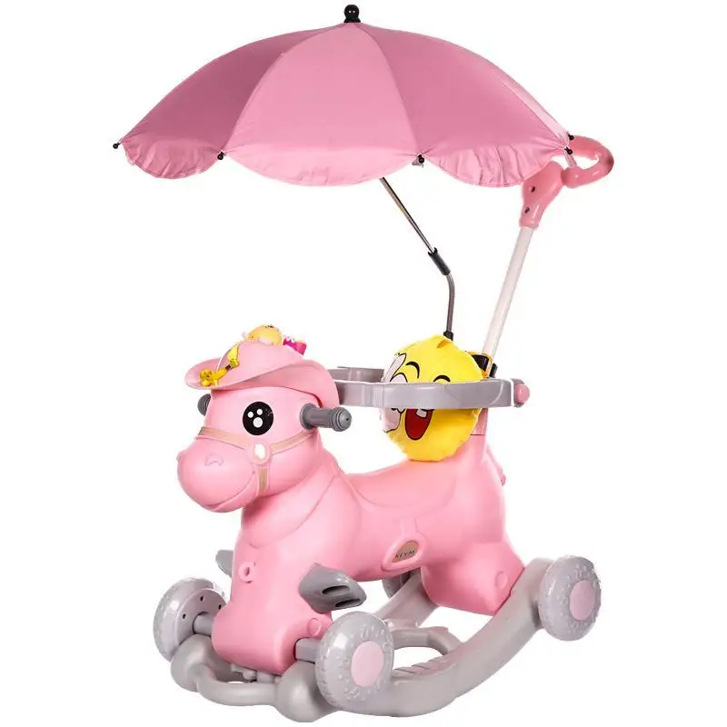 Kids Animal Rocking Horses Multi-functional Rocking Chairs Trojan Toys Baby Play Baby Walker Indoor for Girl Boy Toy Gift baby rocking horse