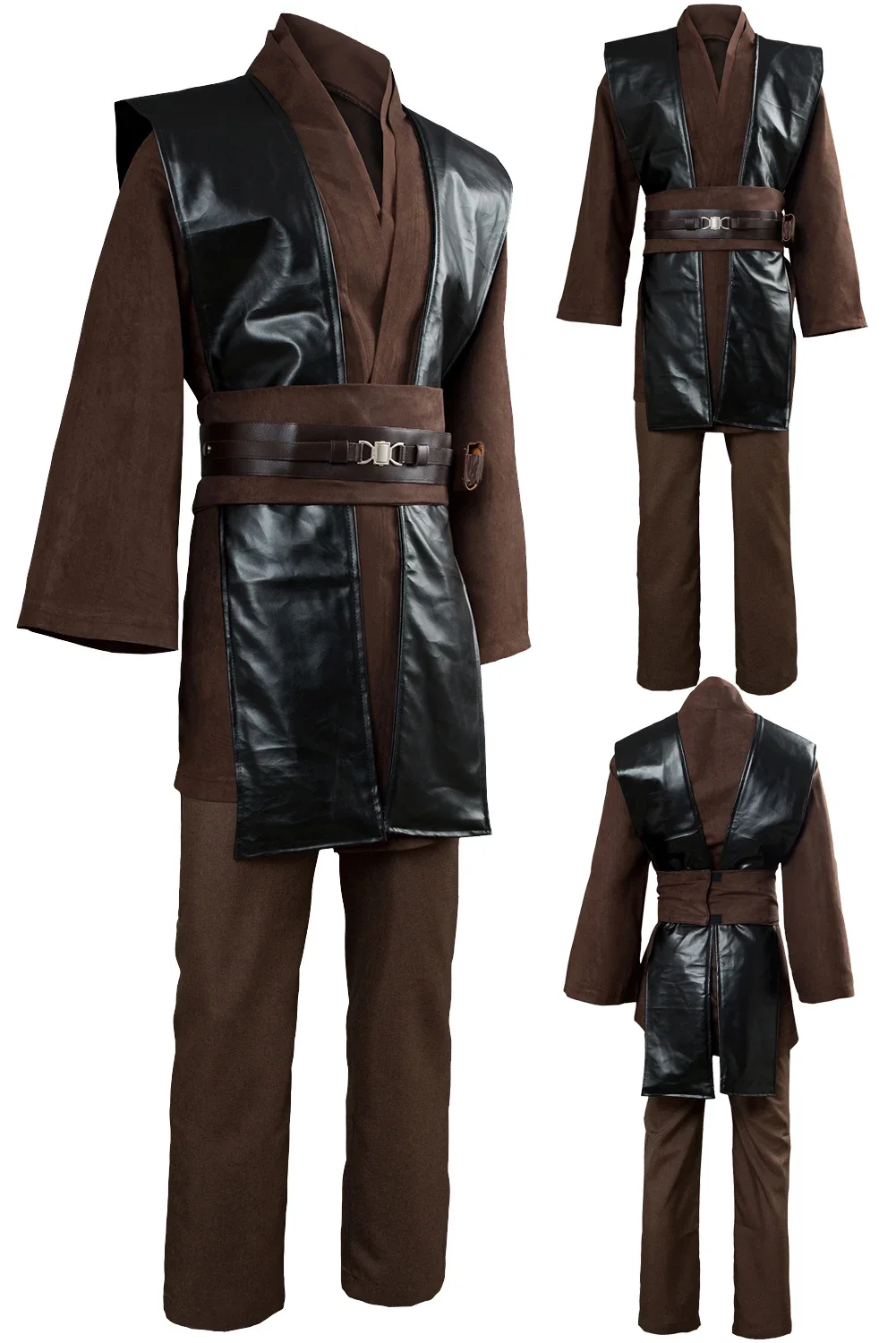 

Young Anakin Cosplay Fantasy Men Costume Movie Space Battle Jedi Knight Roleplay Fantasia Fancy Dress Up Party Cloth For Male