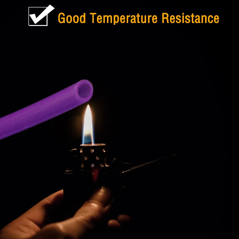 1/3/5/10M Purple Food Grade Silicone Rubber Hose ID 0.5/1/2/3/4/5/6/7/8/10mm Flexible Nontoxic Garden Aquarium Soft Tubing
