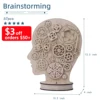 3D DIY Wooden Children Puzzles Wooden Handmade Mechanical  Gear Brain Creative Educational Fun Play Wooden Puzzles Gifts for Kid 1
