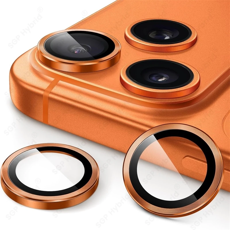 Premium Aluminum Alloy Camera Protector with 9H Glass Lens Cover