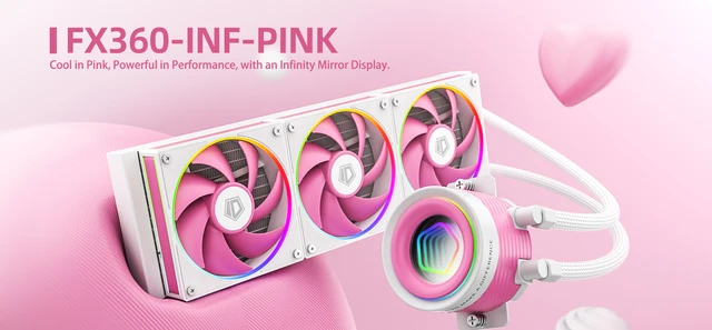 Id-cooling-ウォータークーラー,argb aio,cpu,rgbファン,intel