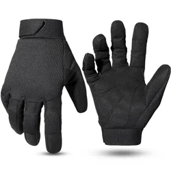Enhanced Tactical Anti-Skid Outdoor Gloves for Sports & Combat Activities (Black)